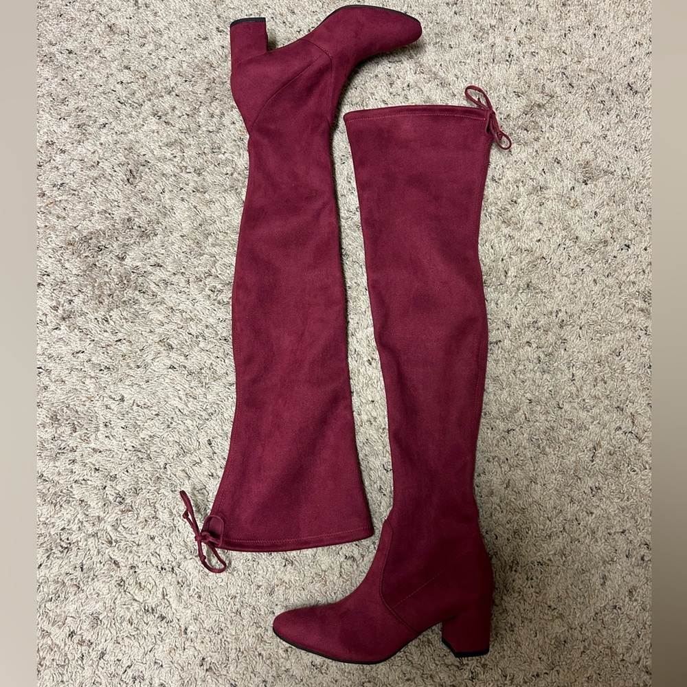 Stuart Weitzman genna 60 over the knee suede boot - Picture 3 of 9